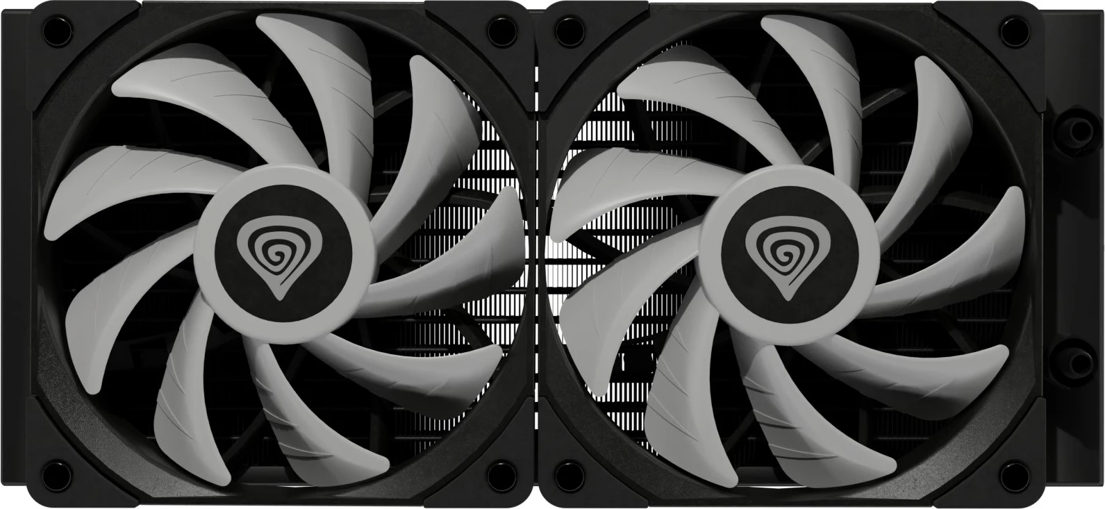 Kasë ftohëse me ujë GENESIS NLG-2319 për procesor, 2 ventilatorë, RGB, e zezë