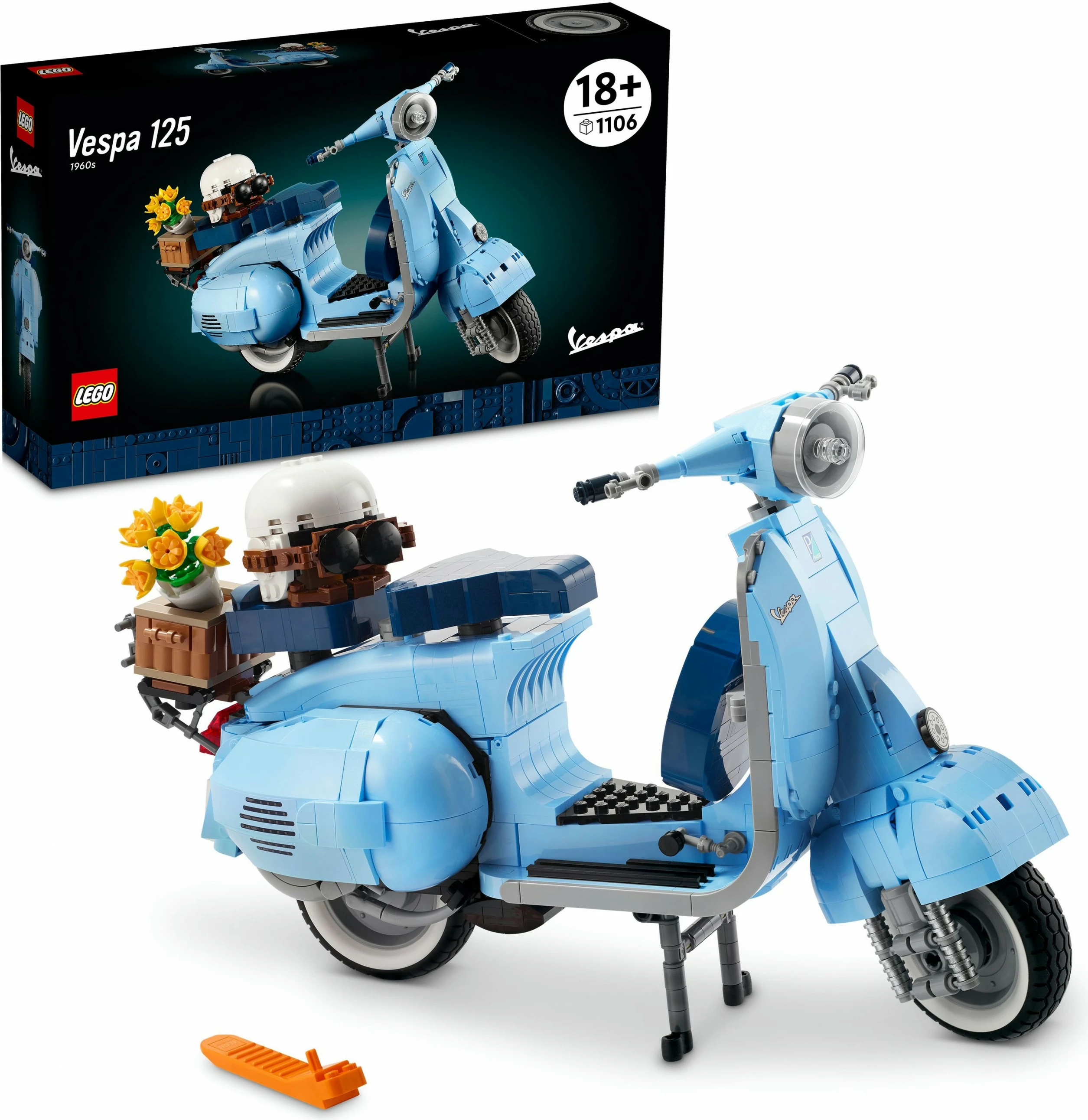 Set ndërtimi LEGO Creator Expert Vespa 125, 1107 pjesë, ngjyrë shumëngjyrëshe