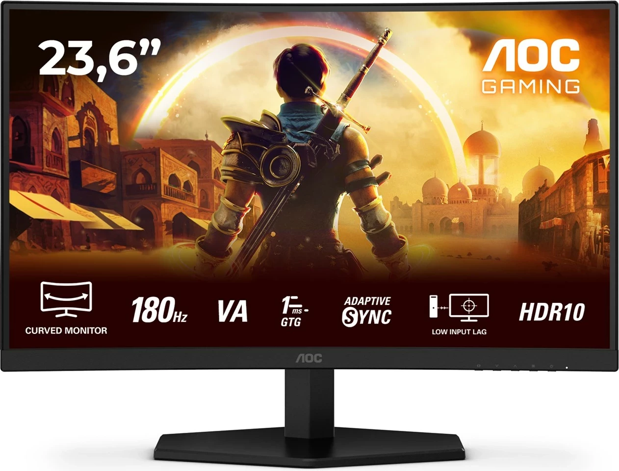 Monitor gaming AOC G4 C24G42E, 23.6", Full HD, 180 Hz, i zi