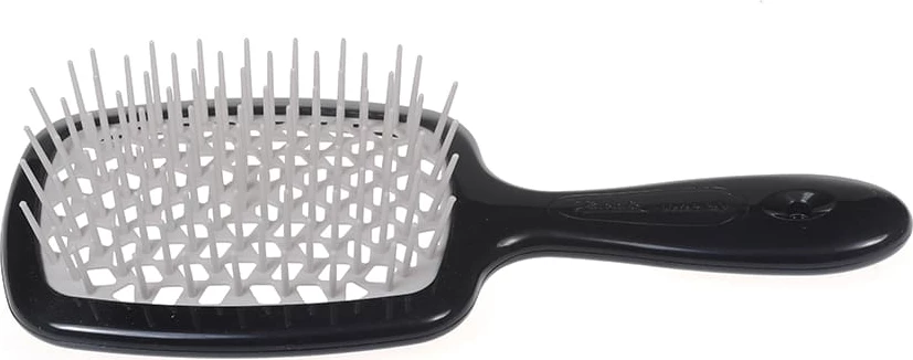 Brushë flokësh Janeke Superbrush për femra dhe fëmijë e zezë-gri, 1 copë