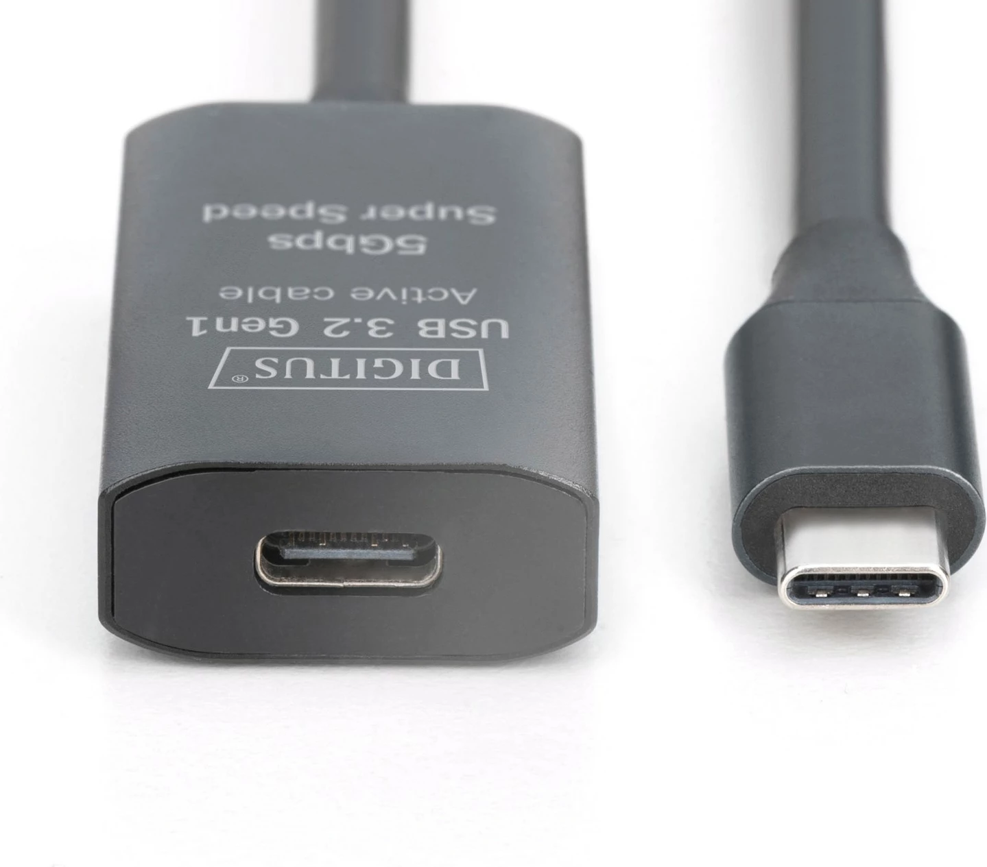Kabllo zgjatues USB-C Digitus 5m, USB 3.2 Gen 1, e zezë