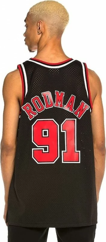 Fanellë Chicago Bulls NBA për meshkuj, Mitchell & Ness, e zezë