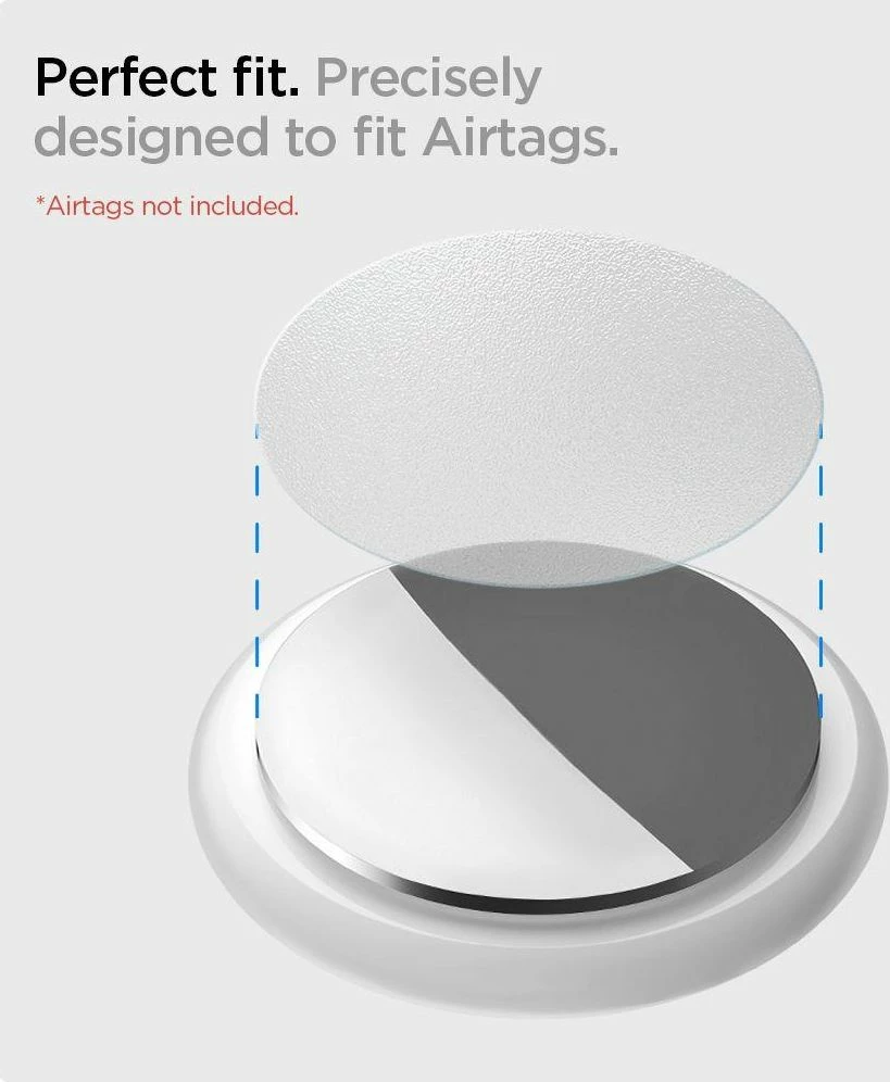 Film mbrojtës hidrogel Spigen AirSkin Shield për Apple AirTag, transparente mat, paketë 4+4
