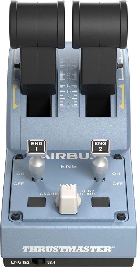 Przepustnica Thrustmaster TCA Quadrant Airbus Edition, ngjyrë zezë-blu