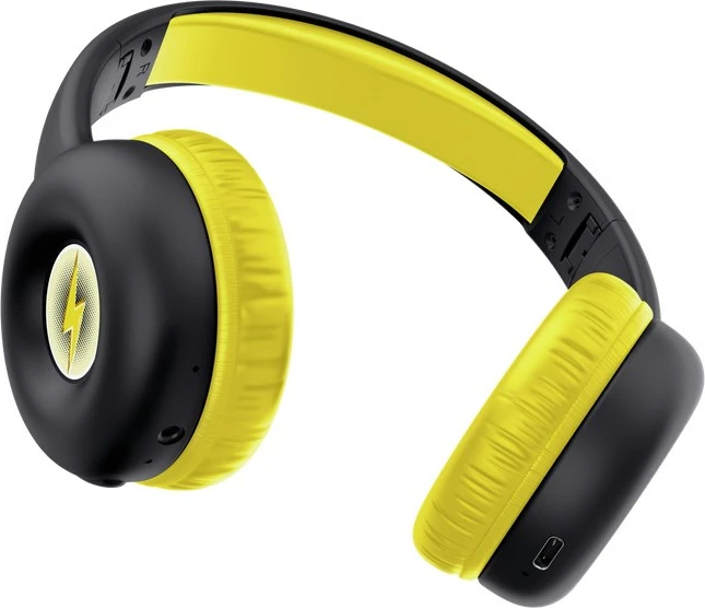 Kufje Trust Nouna, me Bluetooth & USB Type-C, për thirrje/muzikë, e zezë/verdhe