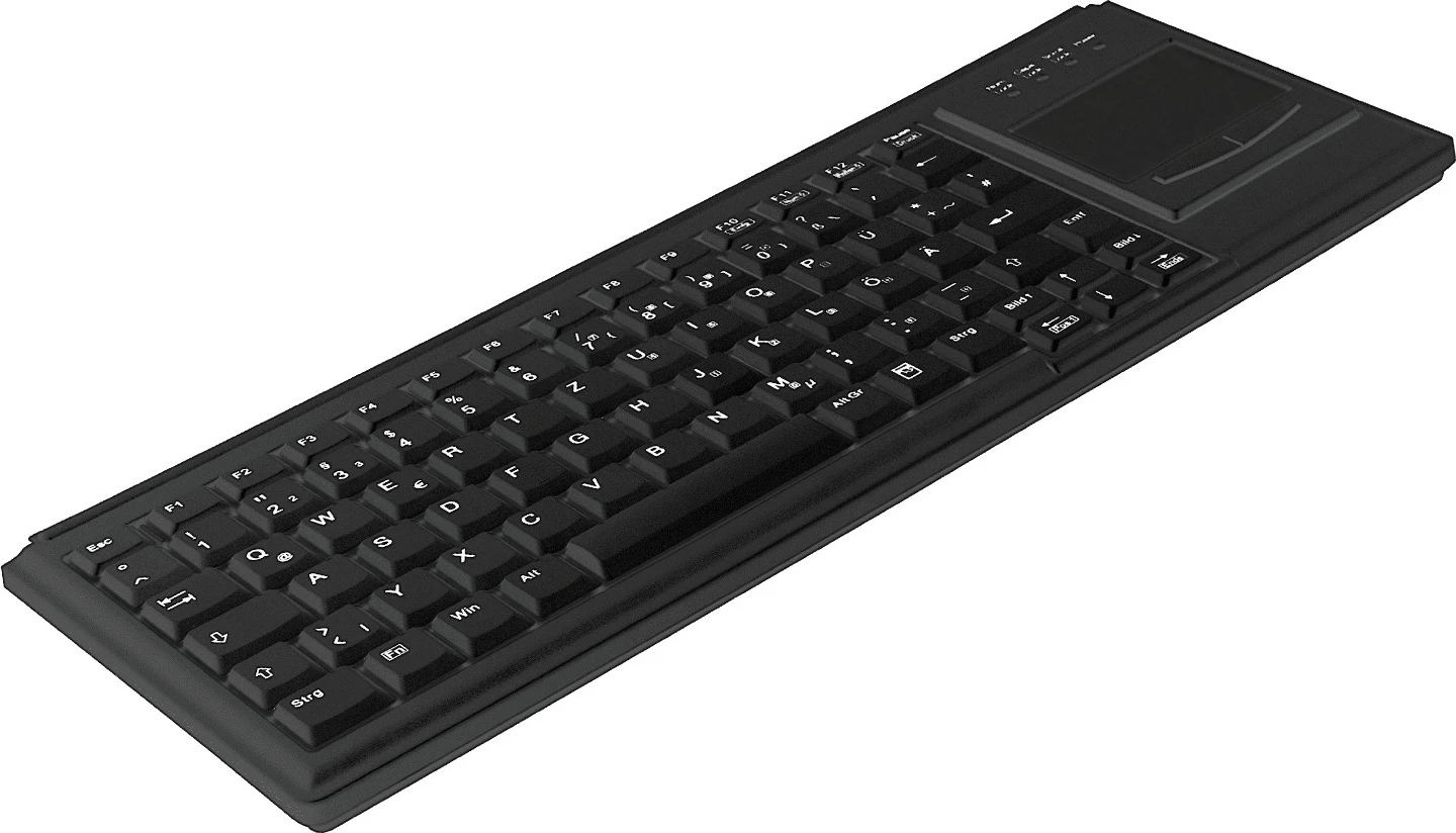 Tastierë Cherry AK-4400-G me touchpad, PS/2, QWERTZ, e zezë