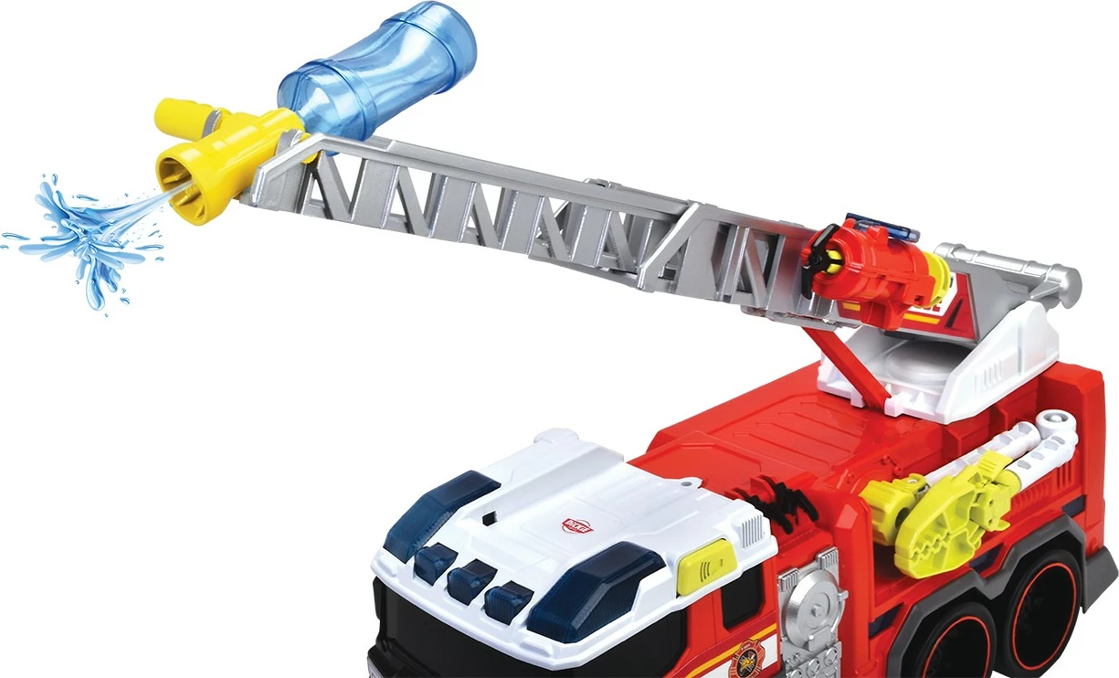 Kamion zjarri lodër Dickie 37.5 cm, plastikë, me drita dhe zë, i kuq