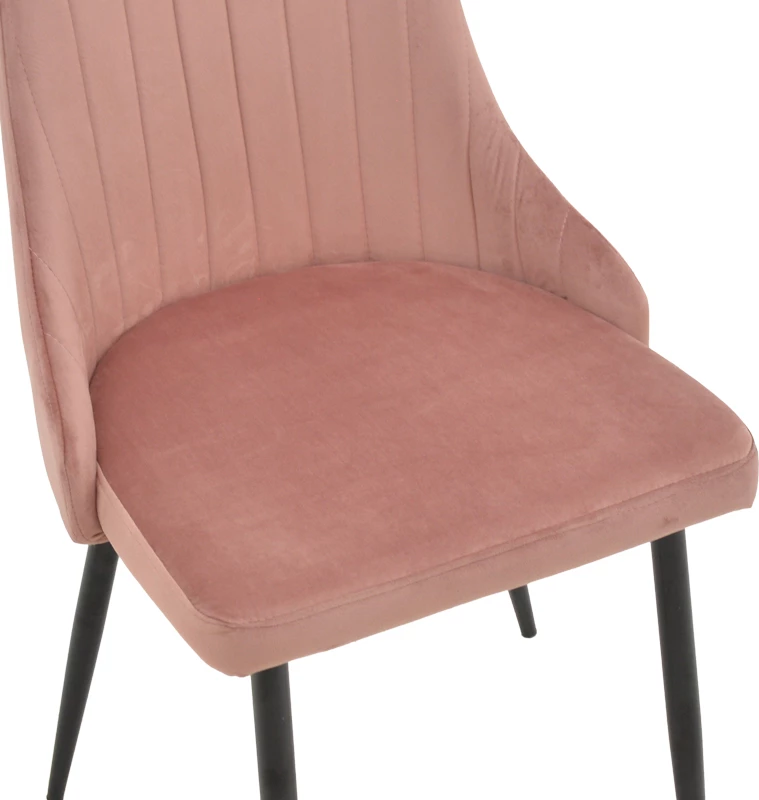 Karrige Azori kadife mollë e kalbur-këmbë metali të zeza 49x55x85cm