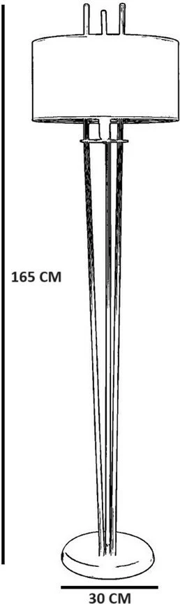 Llambë dyshemeje Opviq, 8822-8, ngjyrë lisi dhe e zezë
