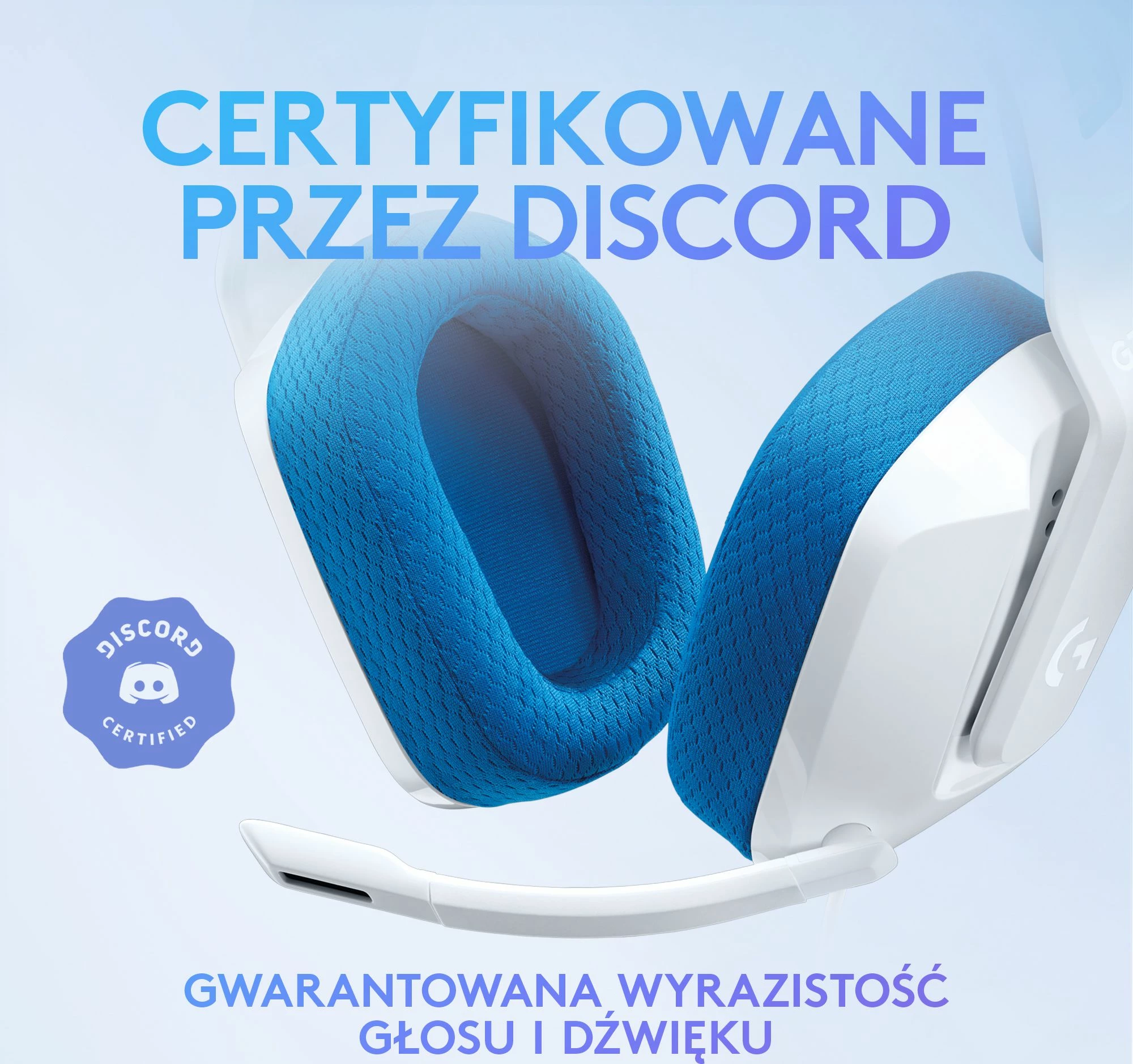 Kufje gaming Logitech G335 981-001018, me kabllo 3.5mm, on-ear, driver 40mm, me mikrofon, e bardhë