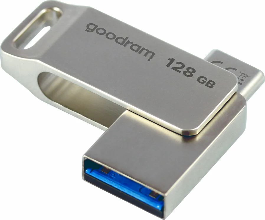 Pendrive GoodRam ODA3 ODA3-1280S0R11 128 GB USB 3.2 Gen 1 Type-A/Type-C, gri