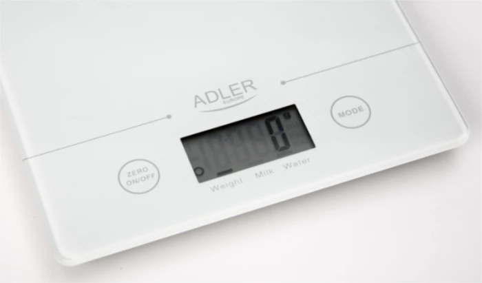 Peshore kuzhine ADLER AD3138 W 5 kg/1 g, LCD, TARE, e bardhë
