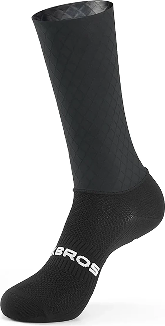 Çorape çiklizmi Rockbros Cycling Socks, madhësi 36-38, najlon/spandeks, ventilim mesh, anti-bakteriale, manshetë anti-rrëshqitje, të zeza
