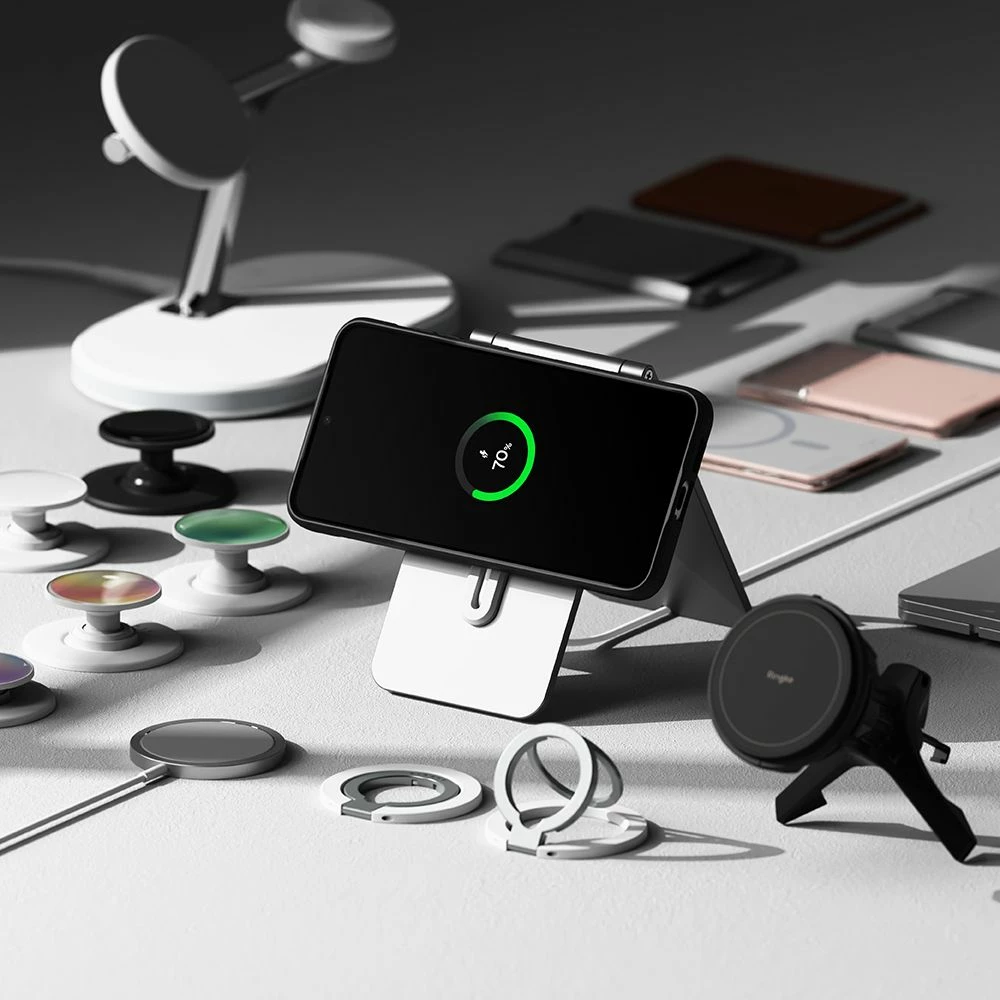 Mbështjellës Ringke Onyx MagSafe për Samsung Galaxy S25+, i zi