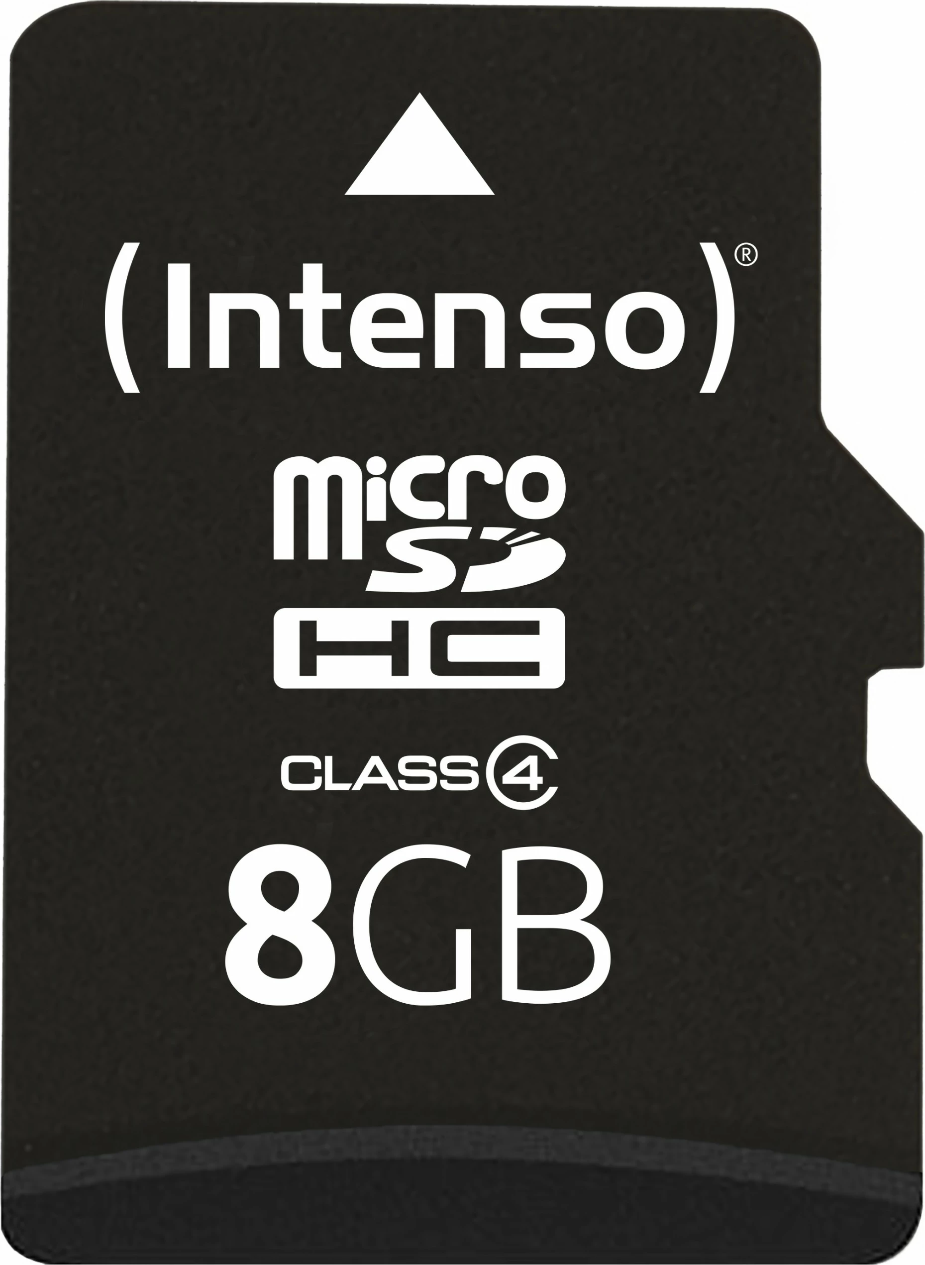 Kartelë memorie Intenso microSDHC 8GB me adapter, e zezë
