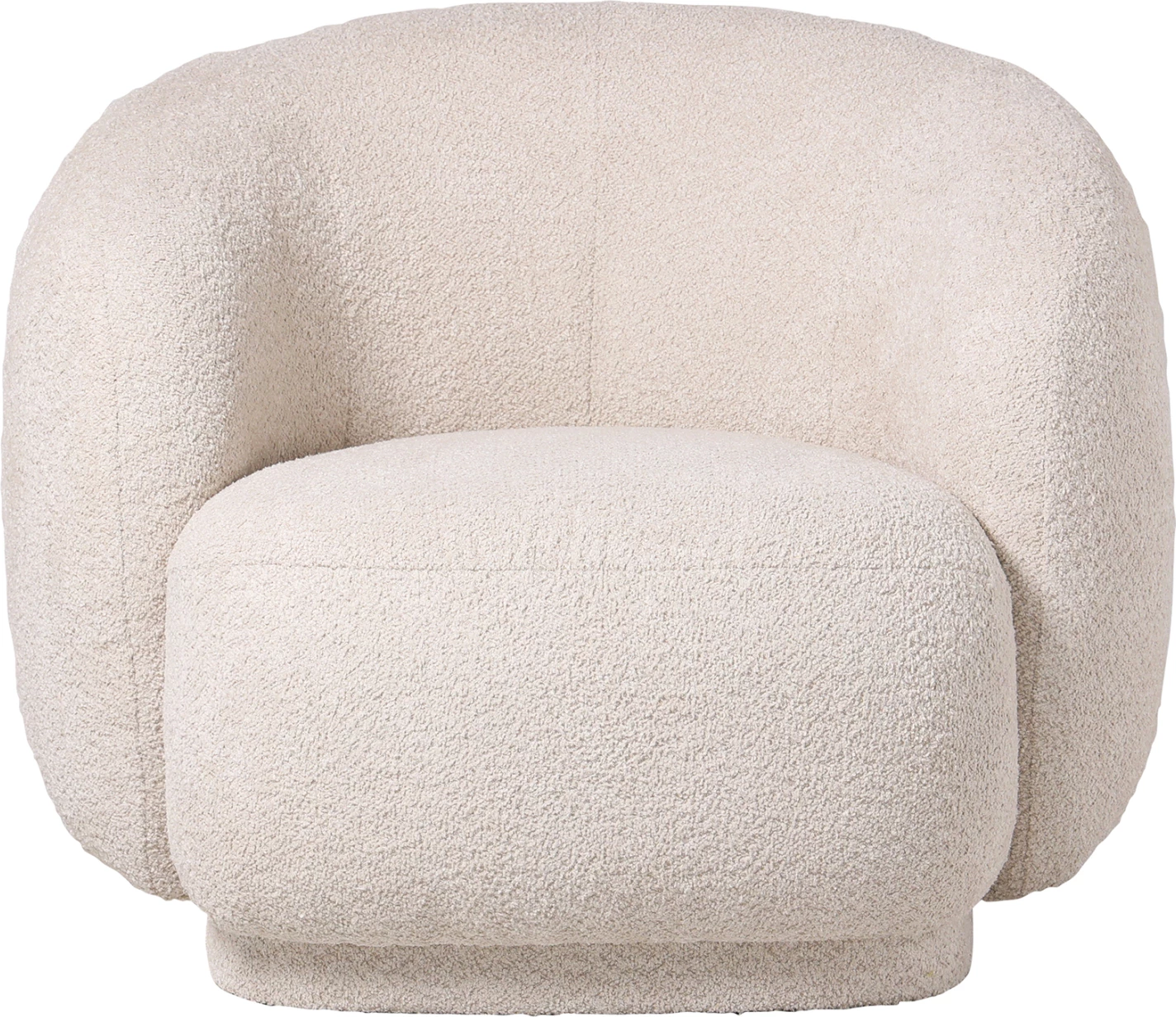 Fotel KARPEN FH9600.06, pëlhurë boucle ecru, 93x87x78H cm.