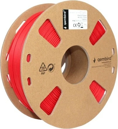 Filament 3D Gembird PLA Plus 1.75mm, i kuq