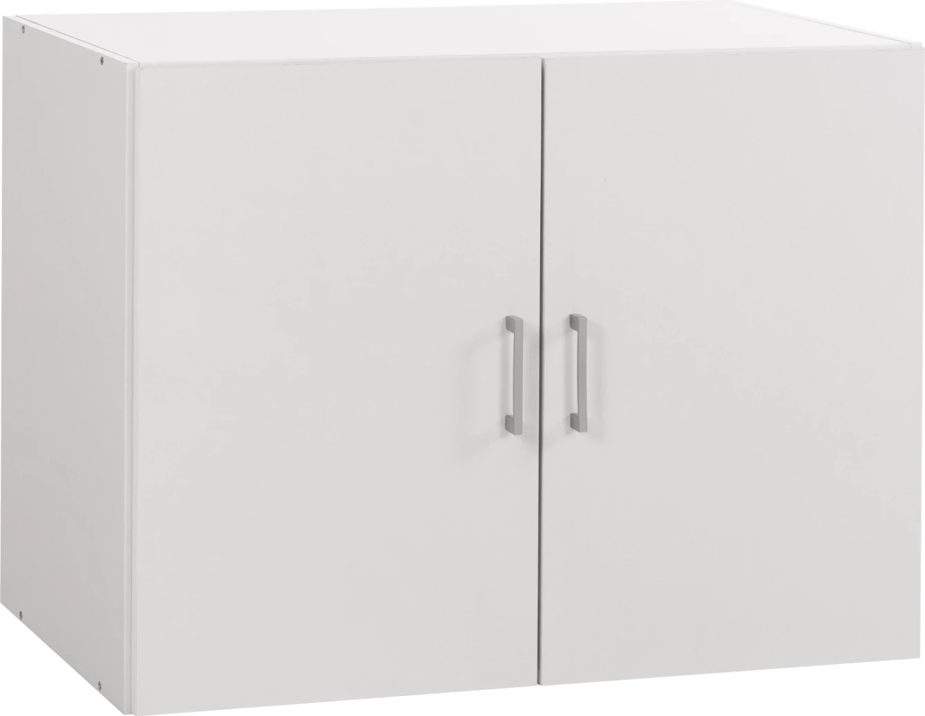 Kabinet i sipërm për gardërobë me 2 dyer, JASLYN FH350.05, melaminë, ngjyrë e bardhë, 80.2x42x60H cm