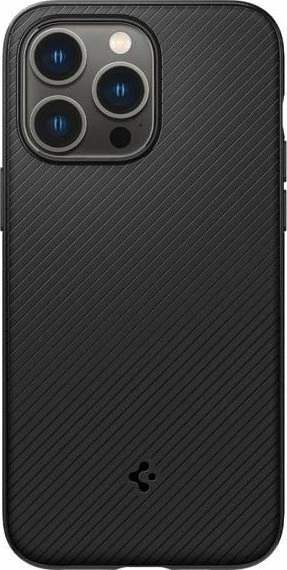 Mbështjellës Spigen Mag Armor për iPhone 14 Pro, aramid fiber (Kevlar), matte black, 1 copë