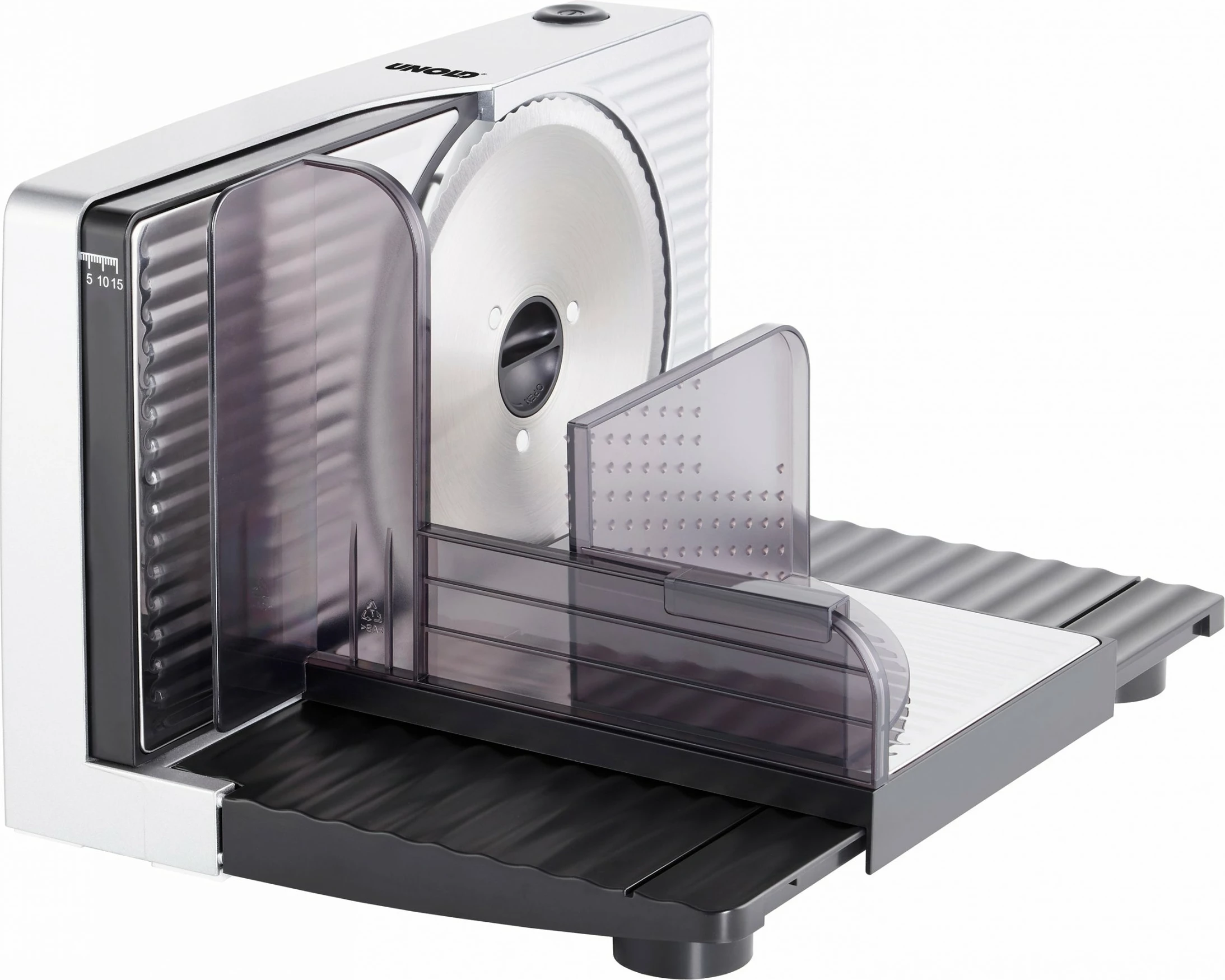 Makineri prerëse ushqimi UNOLD Curve 78866, 17cm, inox, argjend