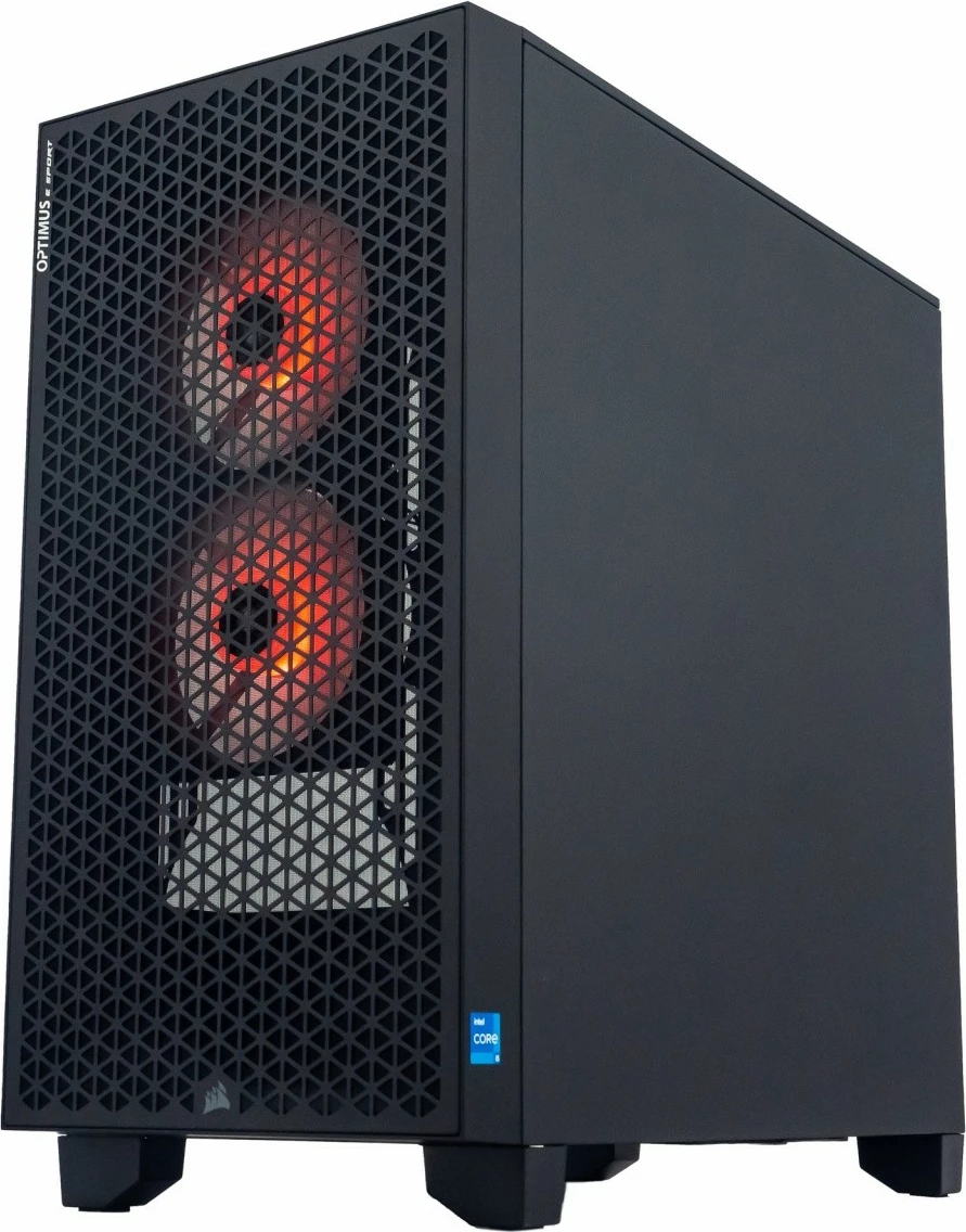 Kasë OPTIMUS E-Sport GA520T-CR2, Ryzen 5 5600X, 16 GB RAM, 1 TB SSD, Radeon RX 7600, e zezë