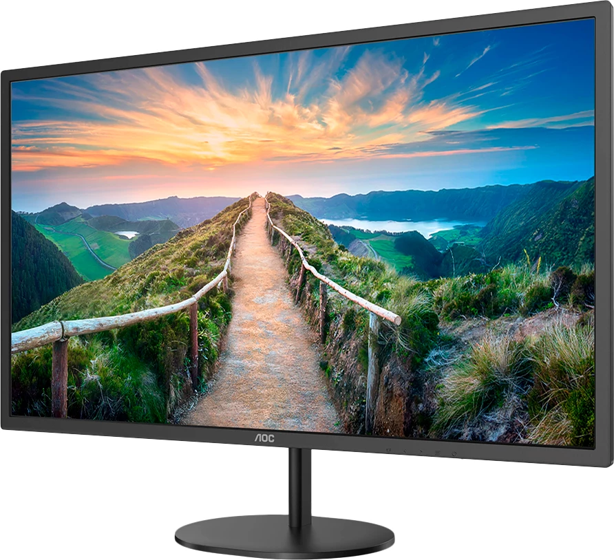 Monitor AOC Q32V4 31.5\" QHD IPS 75Hz 4ms, HDMI/DisplayPort, altoparlantë, i zi