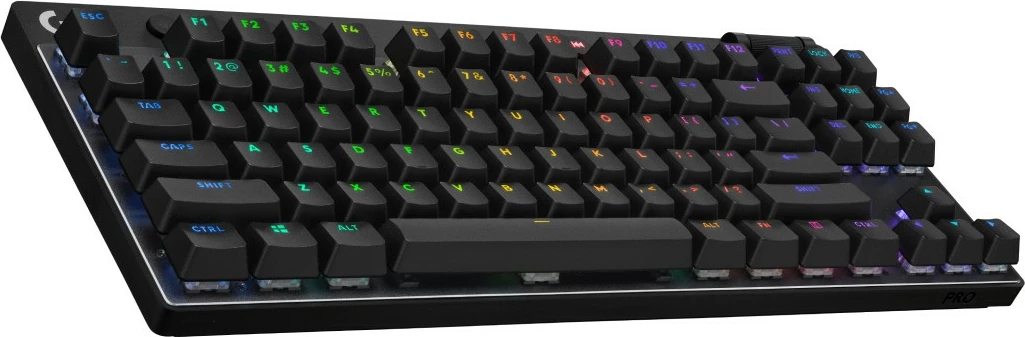 Tastierë mekanike Logitech G PRO X TKL, wireless, RGB LED, QWERTY, e zezë