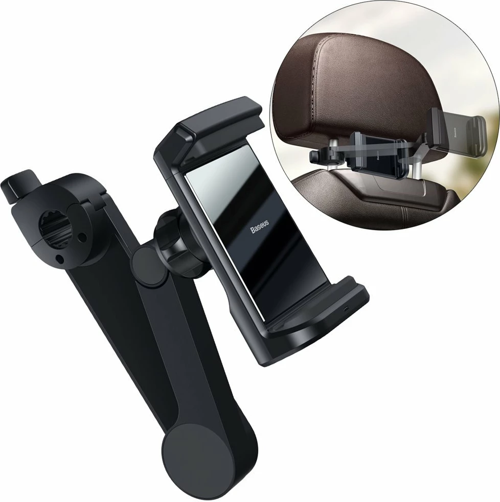 Mbajtës telefoni për makinë Baseus WXHZ-01 me karikues wireless 15W, i zi