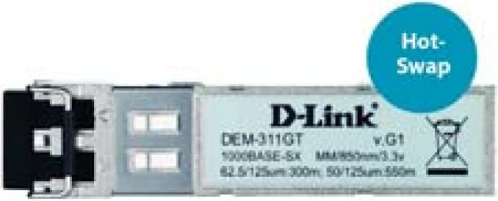 Transceiver SFP, D-Link, DEM-311GT, 1Gbps 1000BASE-SX, MM 850nm deri 550m