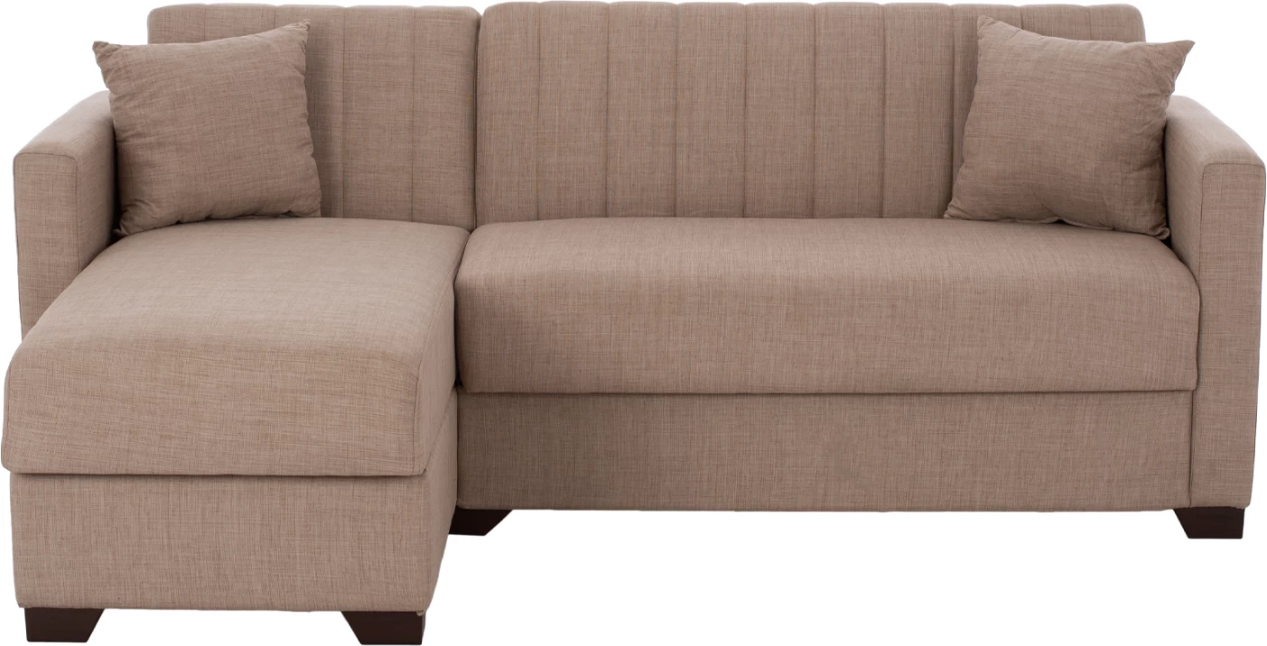 Divan qoshe, shtrat, i kthyeshëm, FH3244.04, 200x133x77 cm, bezhë