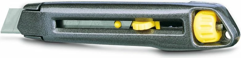 Thikë me teh të thyeshëm Stanley Interlock 0-10-018, 18mm, 165mm, gri/zezë me të verdhë