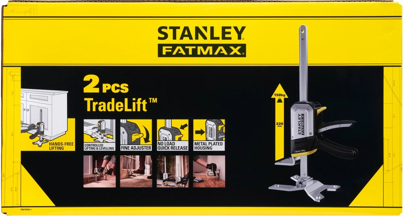 Vegël ngritëse multifunksionale Stanley FATMAX TradeLift FMHT83552-1, 150 kg / 220 mm, 2 copë