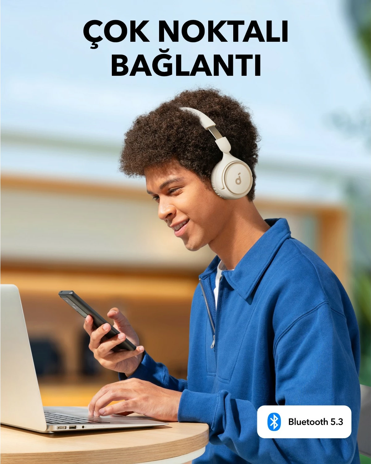 Kufje Anker Soundcore H30i, BT, të bardha