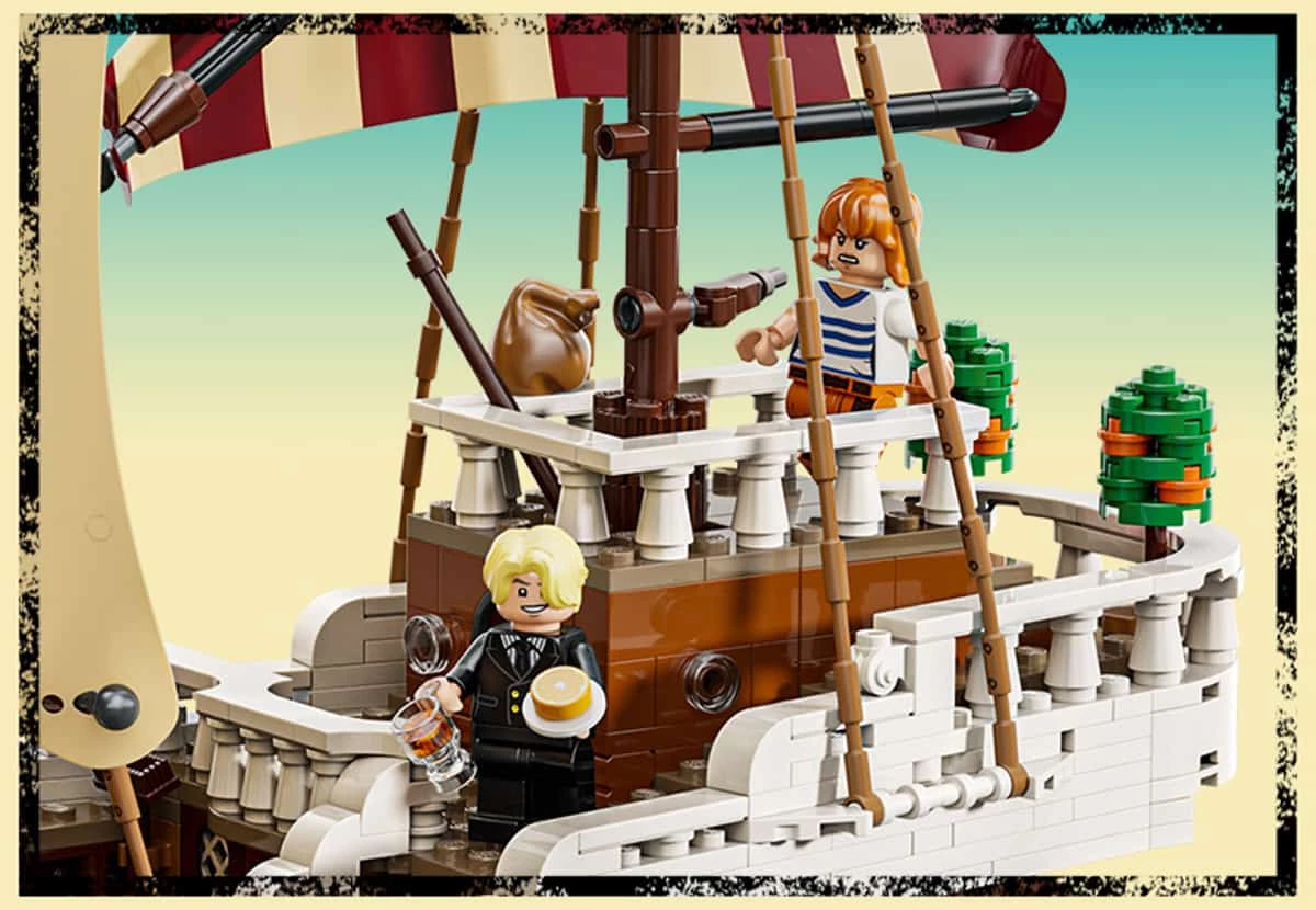 Set ndërtimi LEGO One Piece The Going Merry Pirate Ship 75639, 1376 copë, 5 minifigura