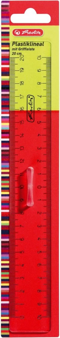 Vizore plastike Herlitz 886614, 30cm, e kuqe