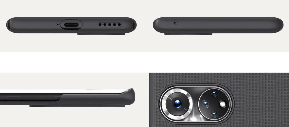 Mbështjellës Nillkin Super Frosted Shield për Honor 50 Pro, i zi