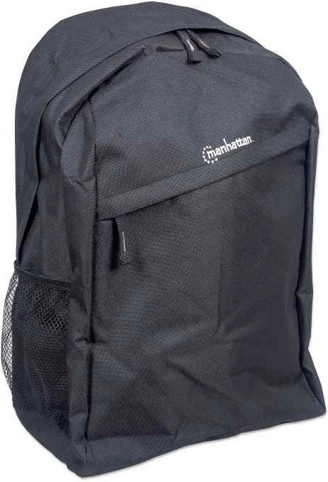 Çantë shpine Manhattan Knappack 15.6", e zezë, lehtë, xhep për laptop