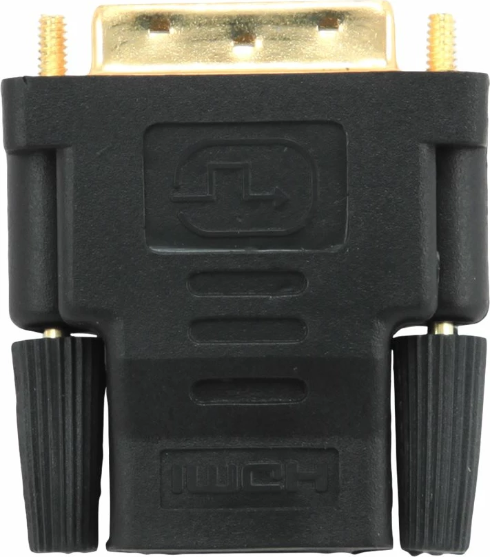 Adapter HDMI në DVI Gembird A-HDMI-DVI-2, femër HDMI, mashkull DVI, i artë