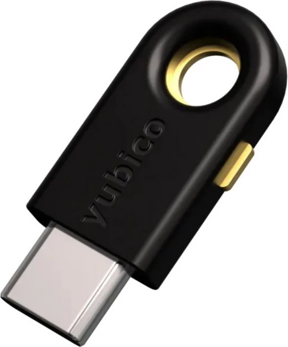 çelës sigurie, Yubico, YubiKey 5C 5060408461488, USB‑C, e artë mbi të zezë
