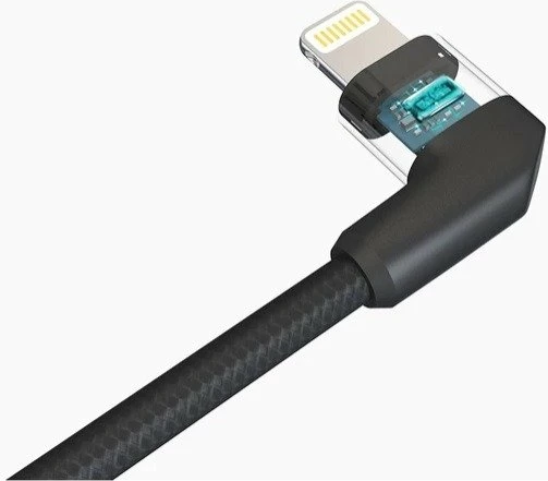 kabllo USB-A në Lightning MFI PGYTECH P-GM-115 0.35m 5W e zezë-kuqe