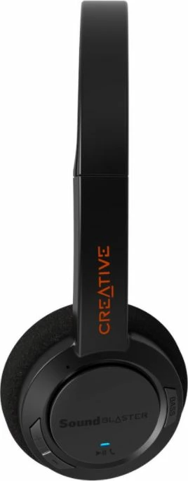 Kufje Creative Sound Blaster JAM V2 (51EF0950AA000), Bluetooth 5.0, on-ear, me mikrofon, ANC, 22 orë, të zeza