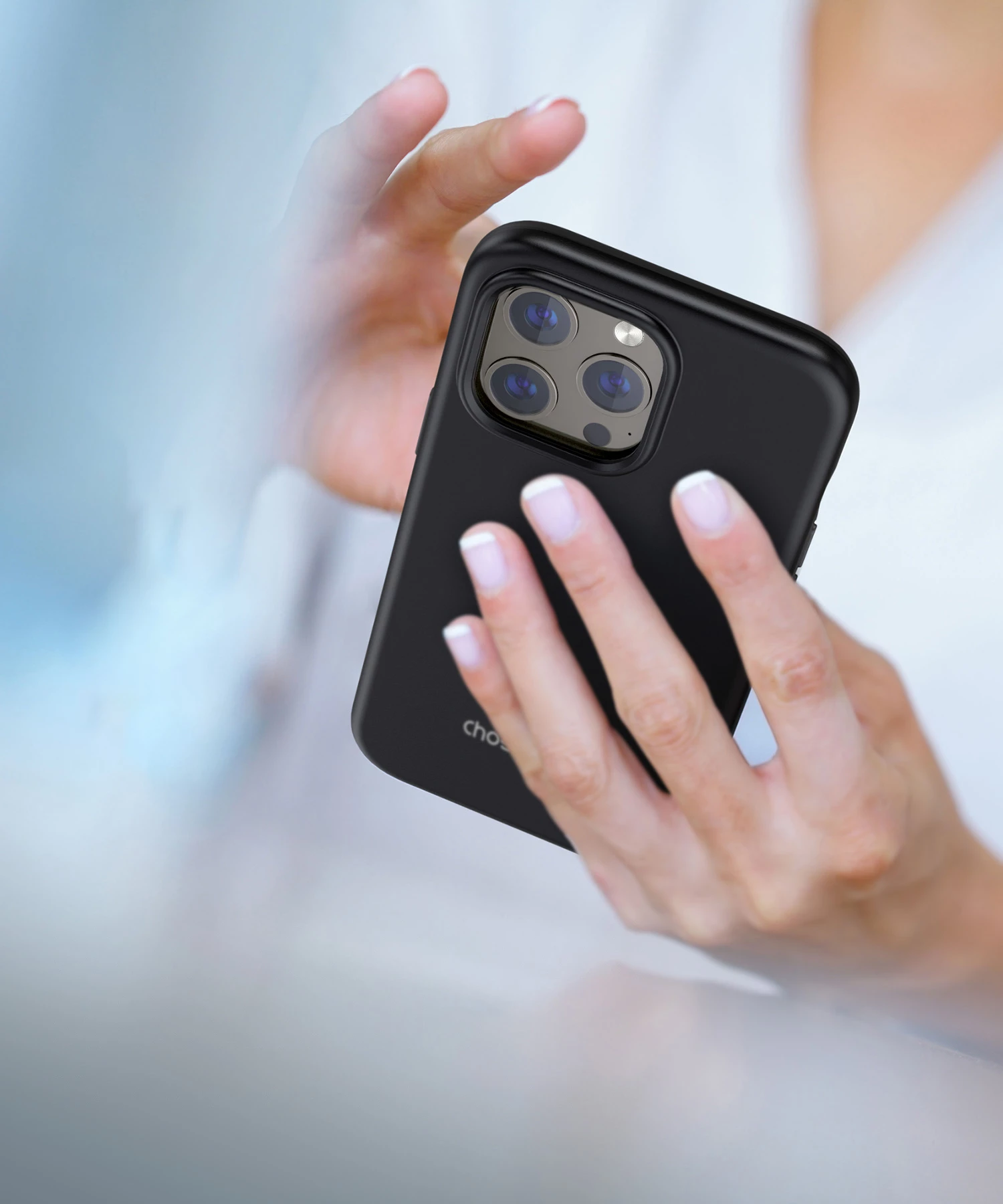 Mbështjellës Choetech PC0114-MFM-BK për iPhone 13 Pro Max, i zi, Made For MagSafe