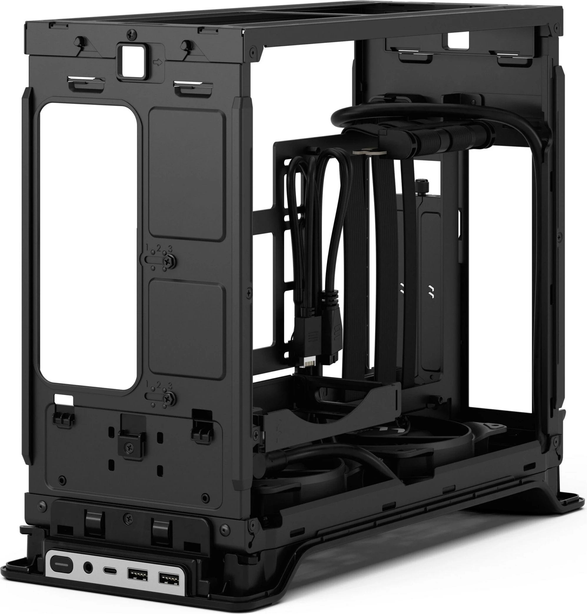 Kasë Fractal Design Era 2, Mini Tower, Silver