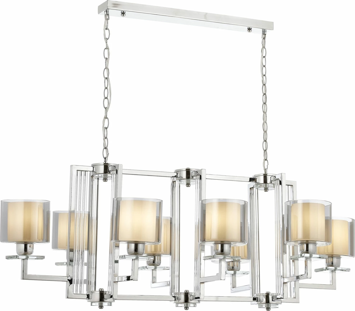 Llambadar modern Opviq, Av-4285-8K-Ym, krom, 100x110x60cm