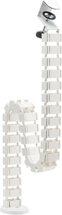 Organizues kabllosh LogiLink KAB0093, vertikal, ABS, i bardhë