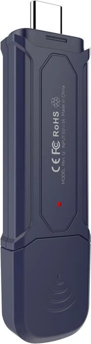 Adapter wireless Carlinkit MINI PRO për CarPlay/Android Auto, USB-C, Gri