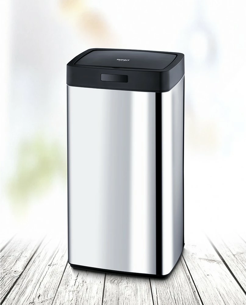 Kosh mbeturinash Lamart LT8044, 45L, inox, i zi, me sensor