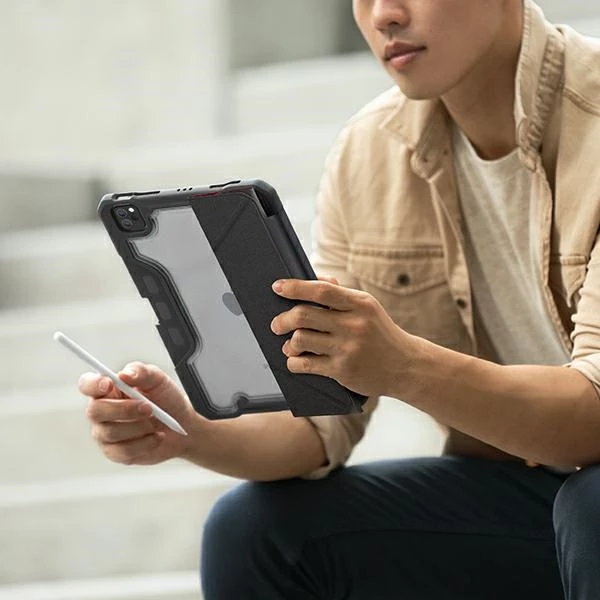 Mbështjellës tablet UNIQ Trexa për iPad 10.2" 2019/2020/2021 dhe iPad Air 10.5" 2019, kapak magnetik auto sleep/wake, me stand, i kuq
