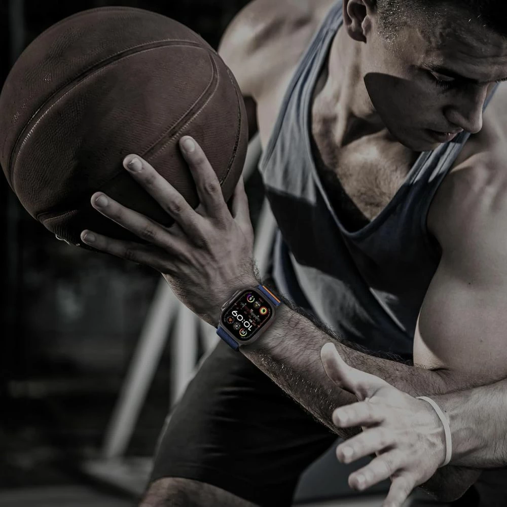 Rrip najloni për Apple Watch Tech-Protect Nylon Clasp, 44/45/46/49 mm, Kaltër