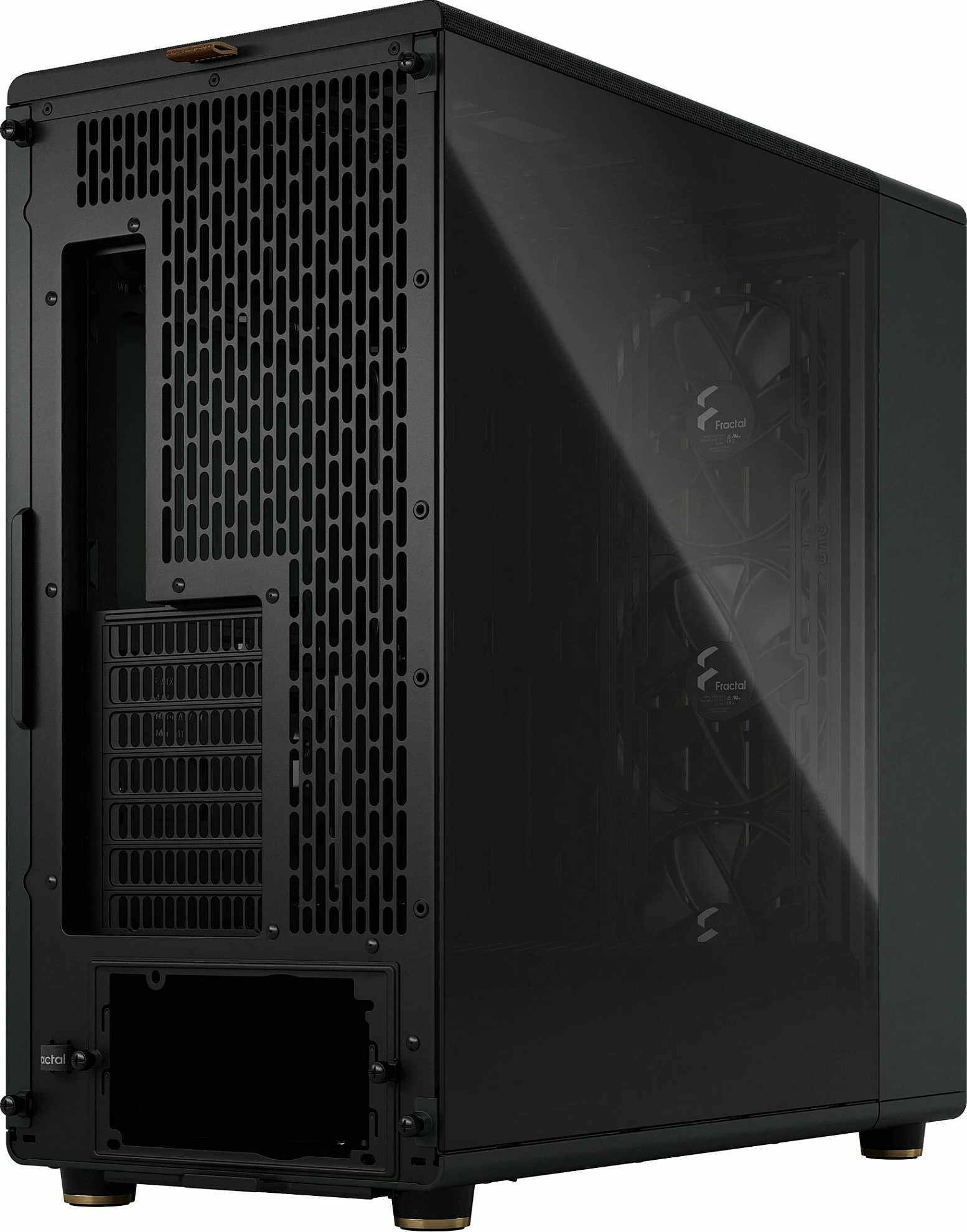 Kasë Fractal Design FD-C-NOR1X-02, Midi Tower, ATX, EATX, micro ATX, Micro-ITX, e zezë, qymyr